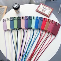 Neck Strap Cord Necklace Phone Case For Xiaomi Mi Note 10 Lite 9 Pro 8 Se 9T A2 A3 Mix 3 2 S Soft Slim Crossbody Lanyard Cover