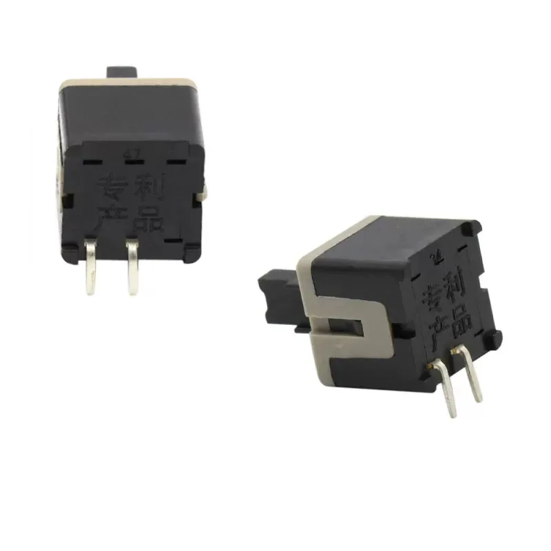 8.5*8.5 key without lock switch with 2 pins 2-pin key without lock button corner-shaped computer cash register reset button