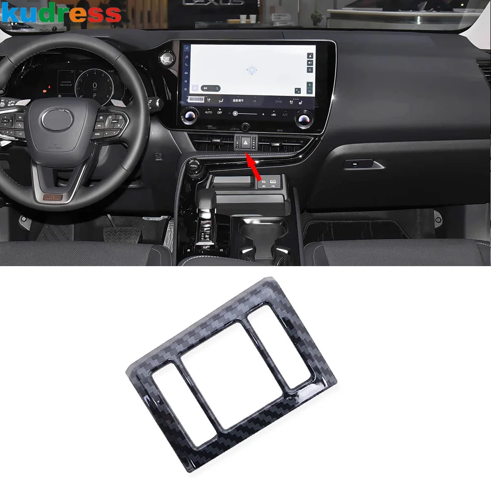 Car Center Warning Light Lamp Button Panel Cover Trim For Lexus NX 250 350 350H 450H 2021-2023 2024 2025 Interior Accessories