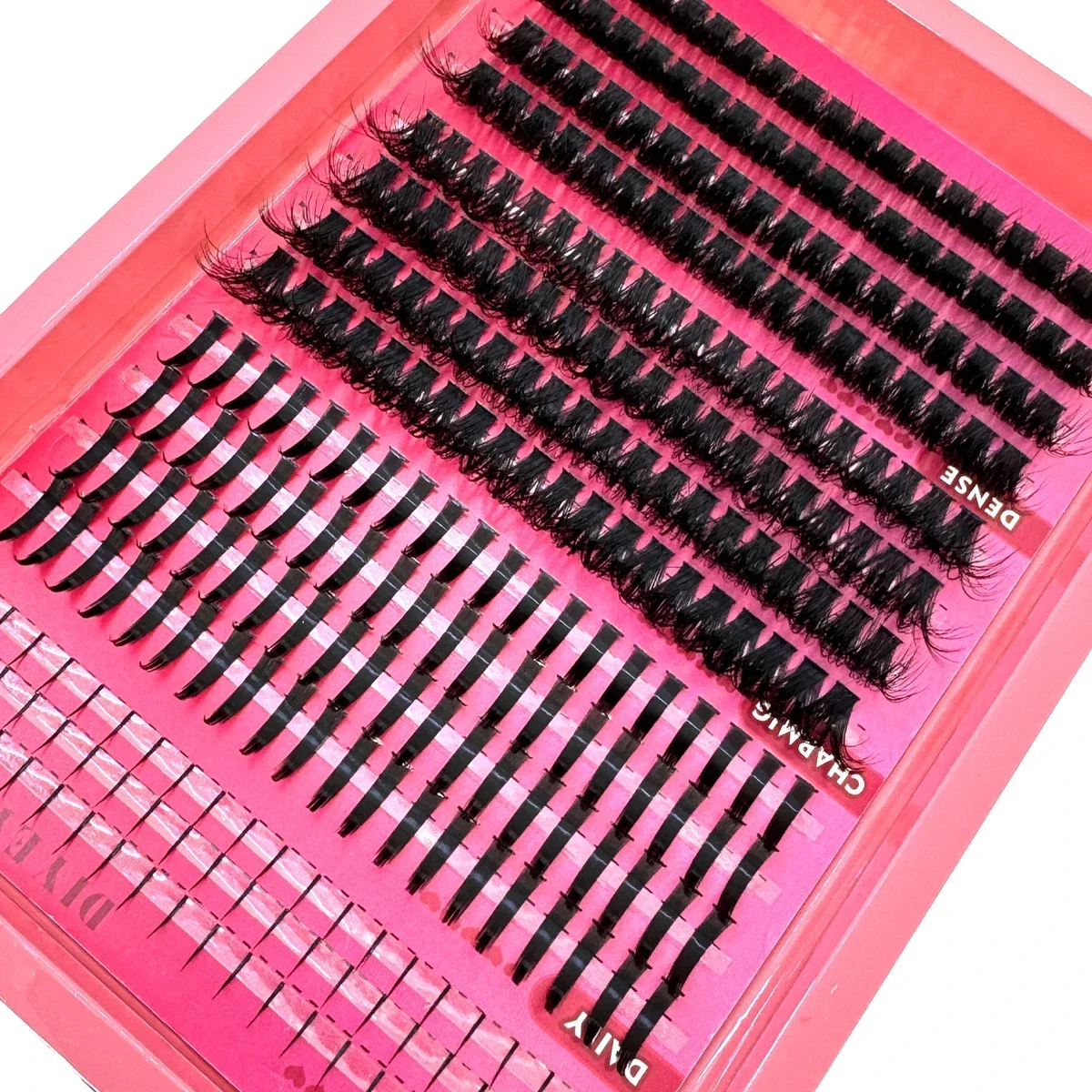 HBZGTLAD 80D/100D Eyelash Clusters With Bottom & Spikes Volume DIY Clusters Wisy Anime Eyelash Individual Lash Extensions