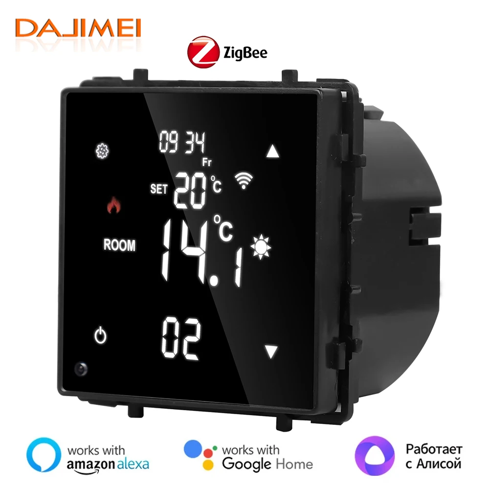 DAJIMEI ZigBee Touch Screen termostato modulo termostato per caldaia a Gas/riscaldamento a pavimento caldo regolatore di temperatura domestico Alexa