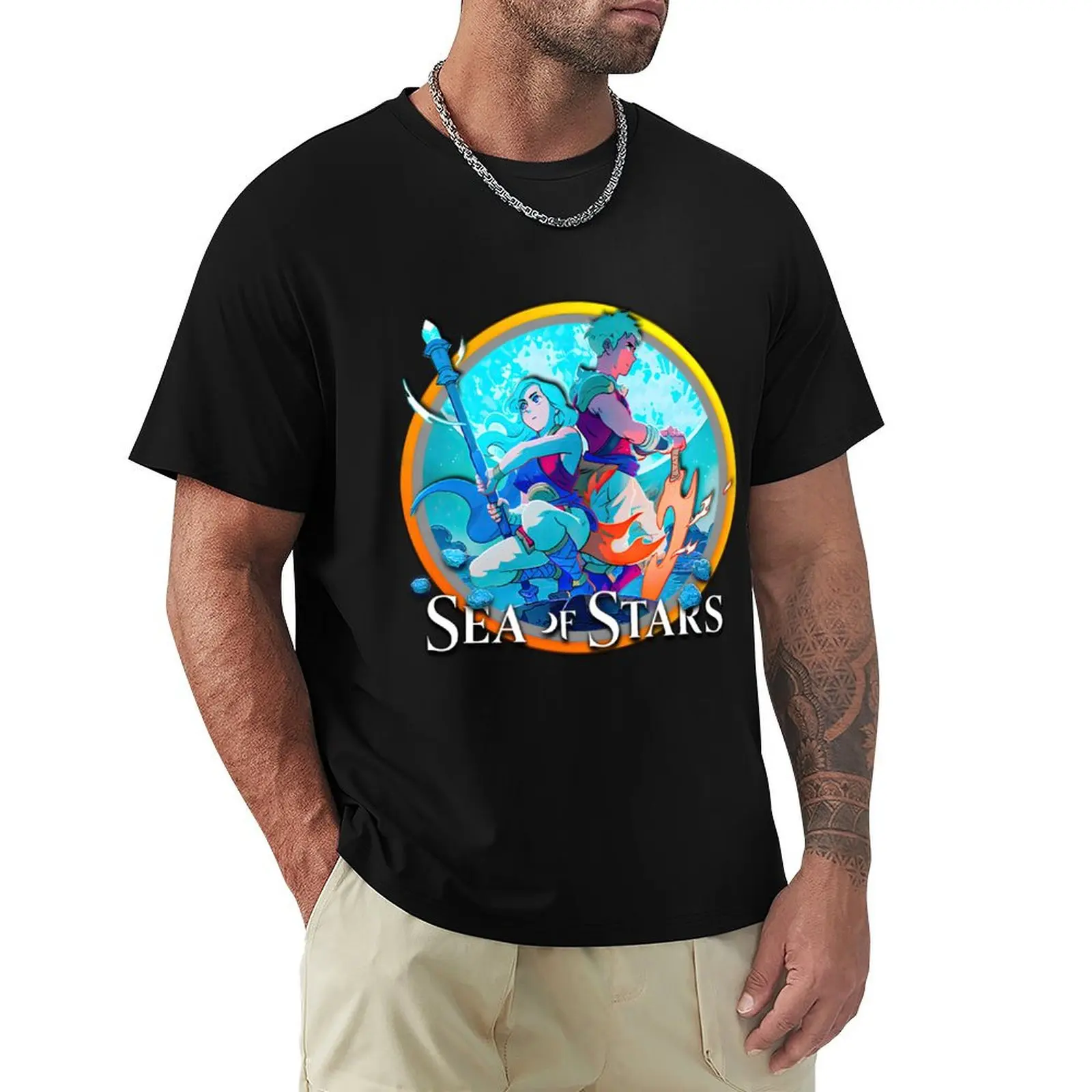 

Sea Of Stars T-Shirt Basic Simple Casual Short Sleeve Tee