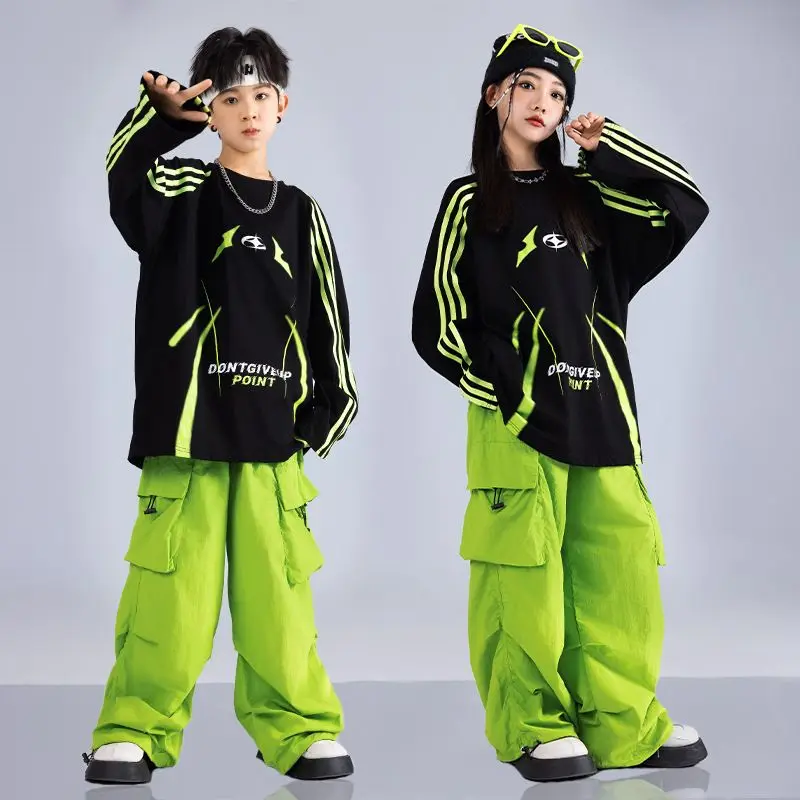 Children Boys Girls 2 Piece Sets T-shirt Pant Teen Streetwear Sport Suits Sweatshirt Sweatpant Tracksuits Kids Clothing Costumes