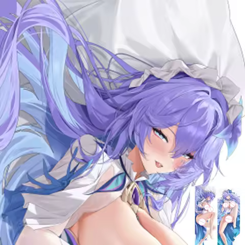 Dakimakura Anime Pillow Cover Seductive Giant Breasts Double Sided Print Life-size Body Decoration