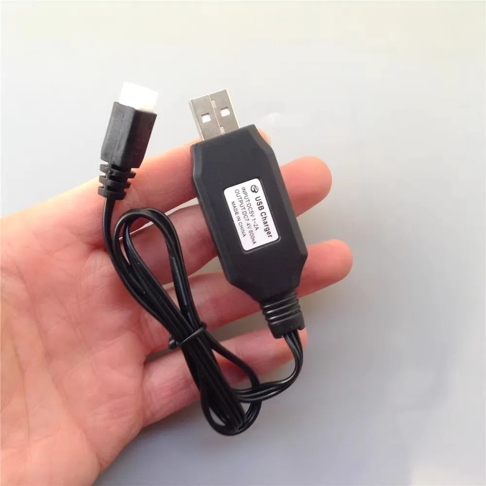 2S USB 충전 케이블 7.4V 리튬 배터리 밸런스 충전기 원격 제어 항공기/드론 보트 자동차