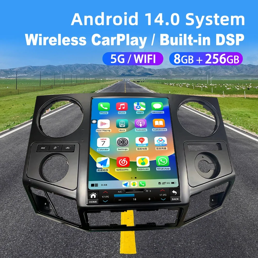 8 Core Android 14.0 Radio Mobile For Ford F250 F350 2009-2014 GPS Navigation Audio Multimedia Carplay Player Stereo Head Unit