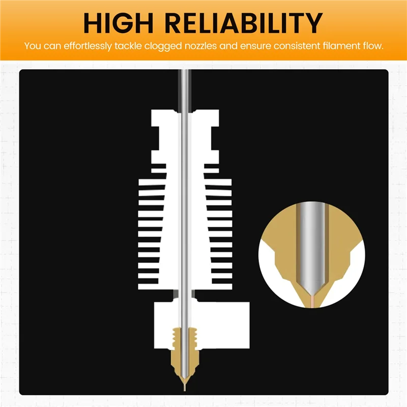 

No Clogging 3D Printing Cleaning Tool Unclogging Tubes Extruders Use For M7 Nozzles Cleaning Tool 3D Printer Access