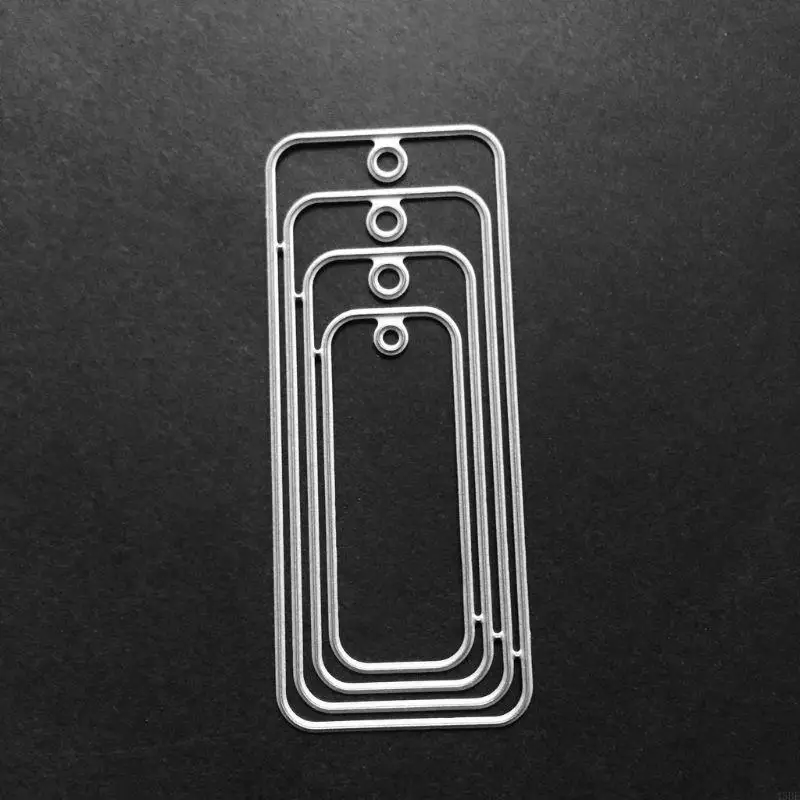 45BE rectangle tag metal cutting dies stencil diy scrapbooking อัลบั้มการ์ดแสตมป์การ์ด