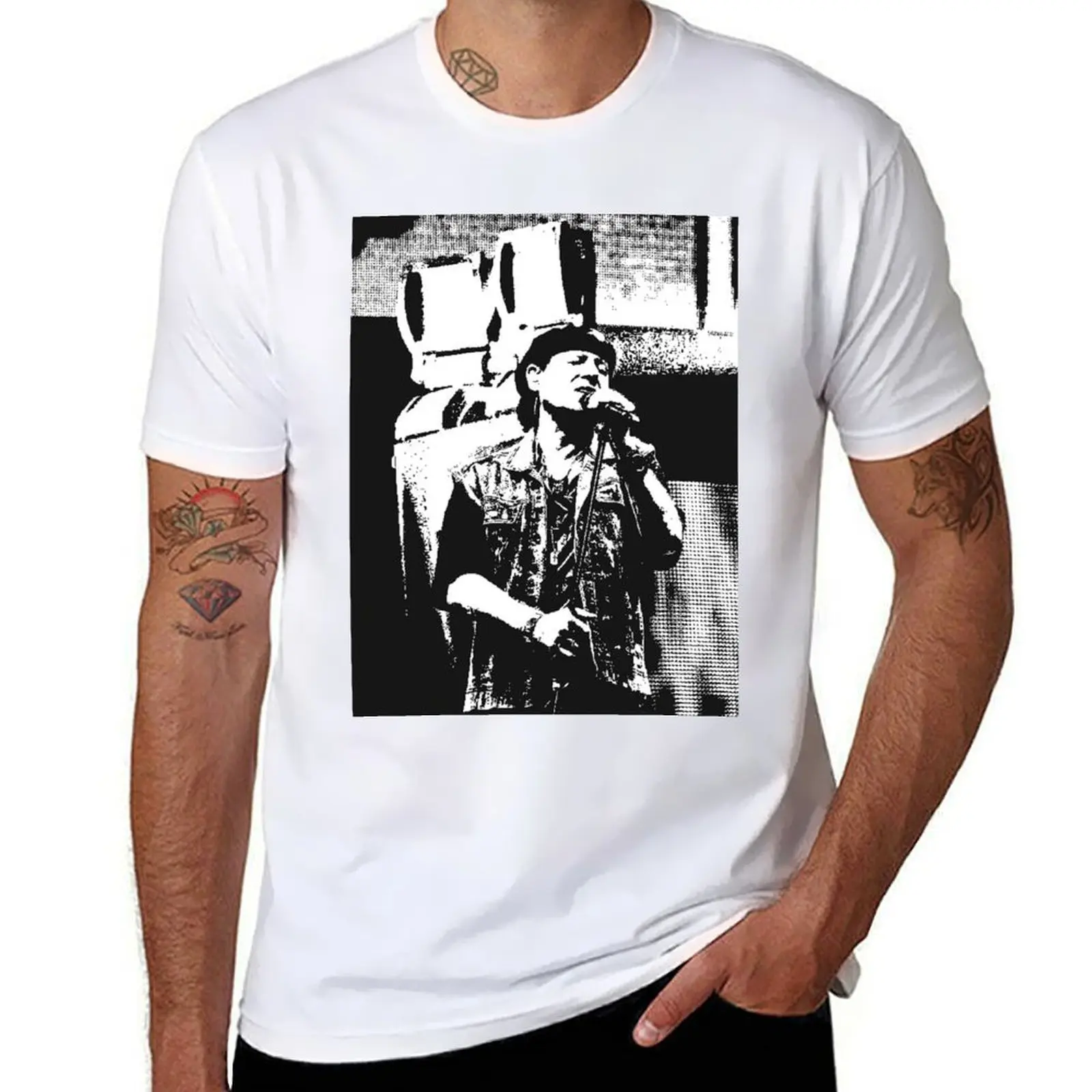 

Shadow Klaus Meine T-Shirt t shirts for man slim fit cotton t shirts high quality T-Shirt