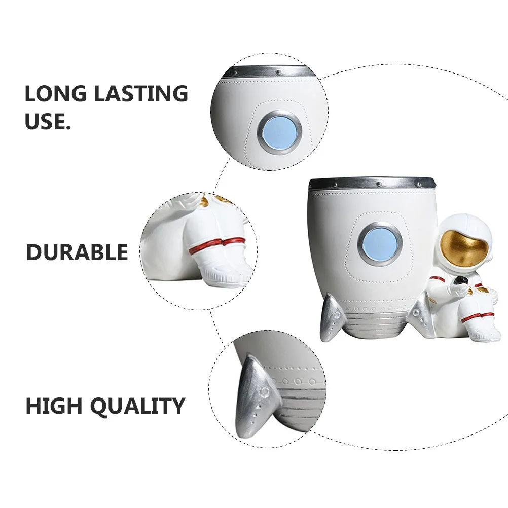 

1Pcs Spaceman Pen Pot Desktop Organizer Storage Container Pencil Holder Makeup Brush Holder Stationery Makeup Tools Container