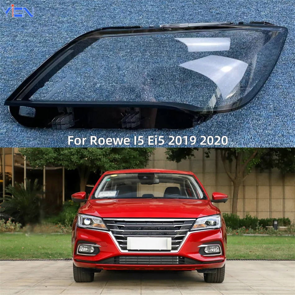 For Roewe I5 Ei5 2019 2020 Car Acccessories Shade Headlight Headlights Lamp Lens Car Front Headlight Lens Cover Lights Shell