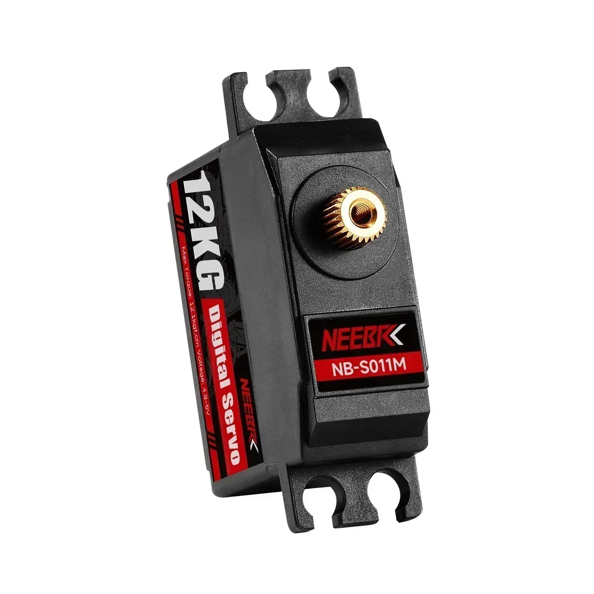 NEEBRC-Servo étanche à engrenage en métal, 12kg, pour voiture RC 1/16, 1/14, 1/12, inoler, robot, bateau, hélicoptère, TRtage, Wltoys, 144001, MN128, WPL