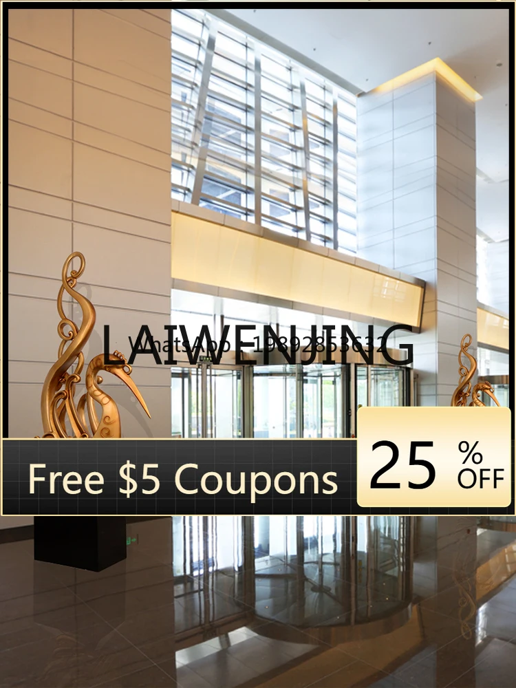 

BJ2Hotel Lobby Lobby Floor Sculptured Ornaments New Chinese Style Decoration Phoenix Large Crafts Fortune Opening Gift