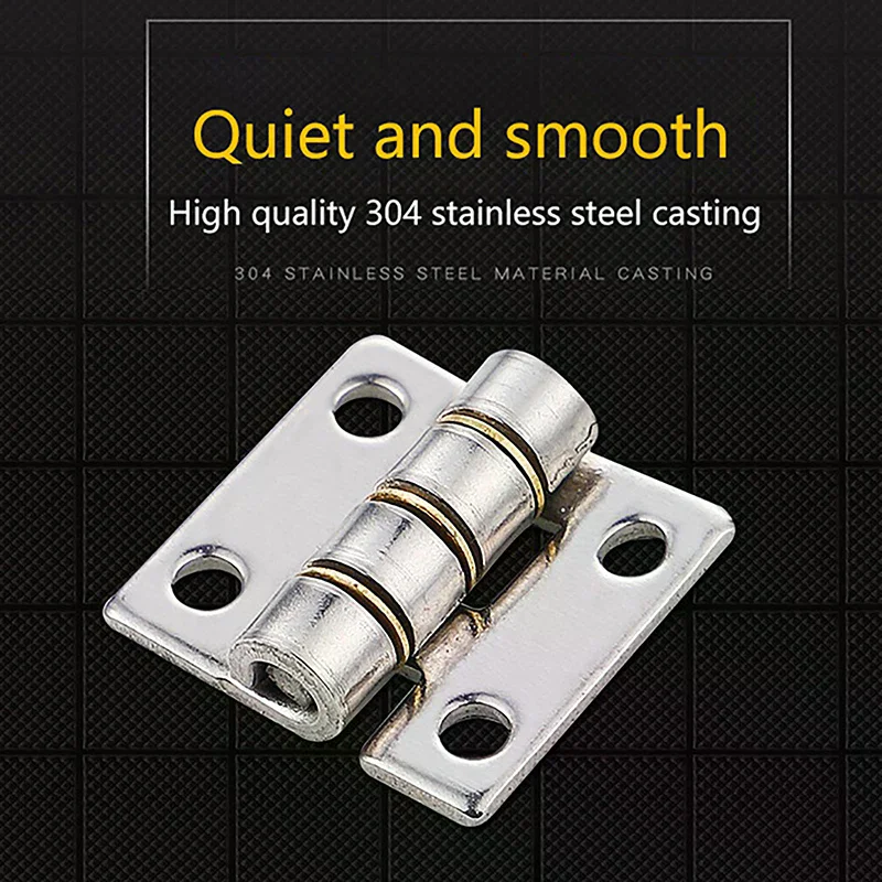 Thicken 304 Stainless Steel Miniature Loose Small Hinge High Quality Durable Flat Silent Hinge For Aluminum Doors Bathroom Door