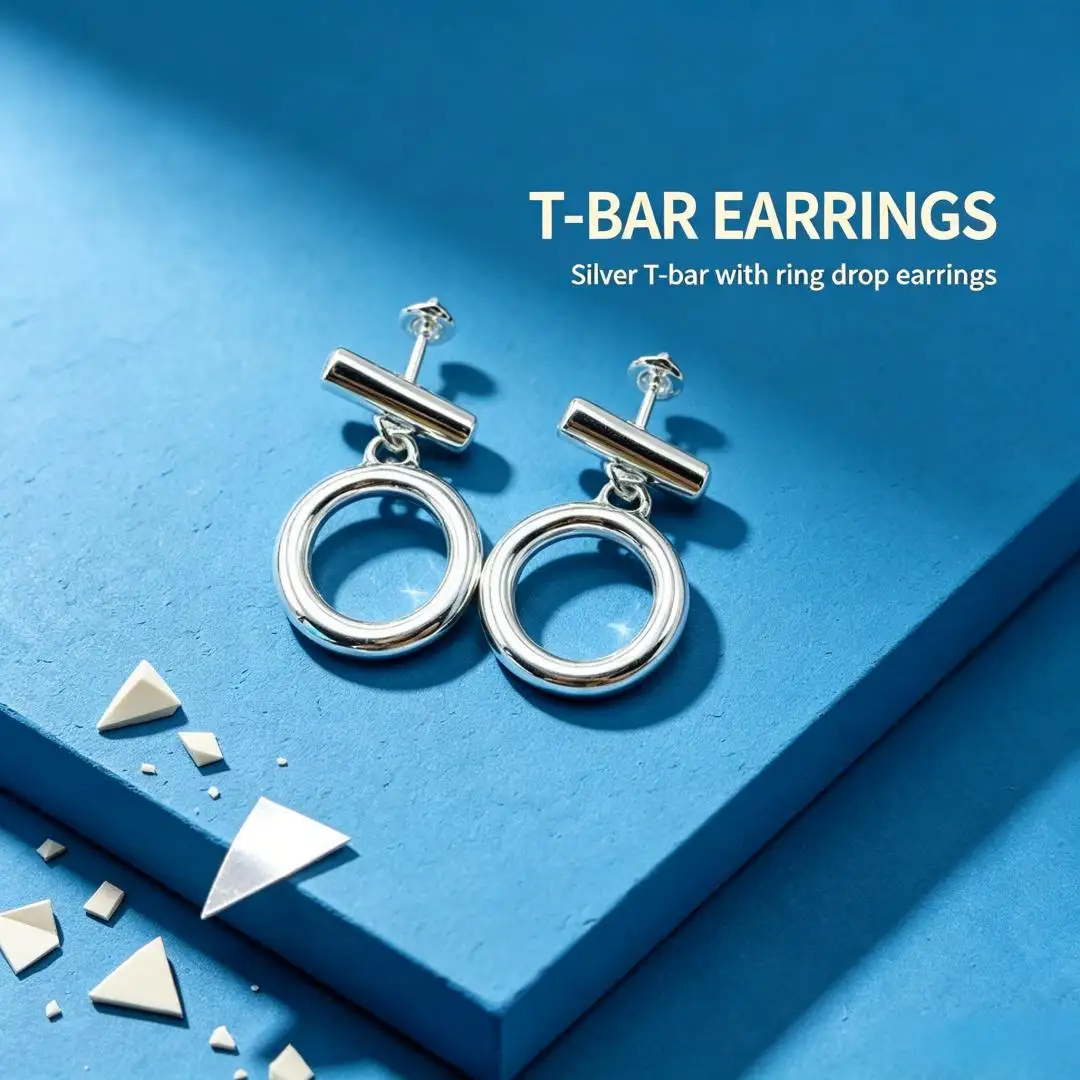 2026 Spain Mature Commuter Style Silver Geometric Earrings Jewelry Accessories Party Gifts