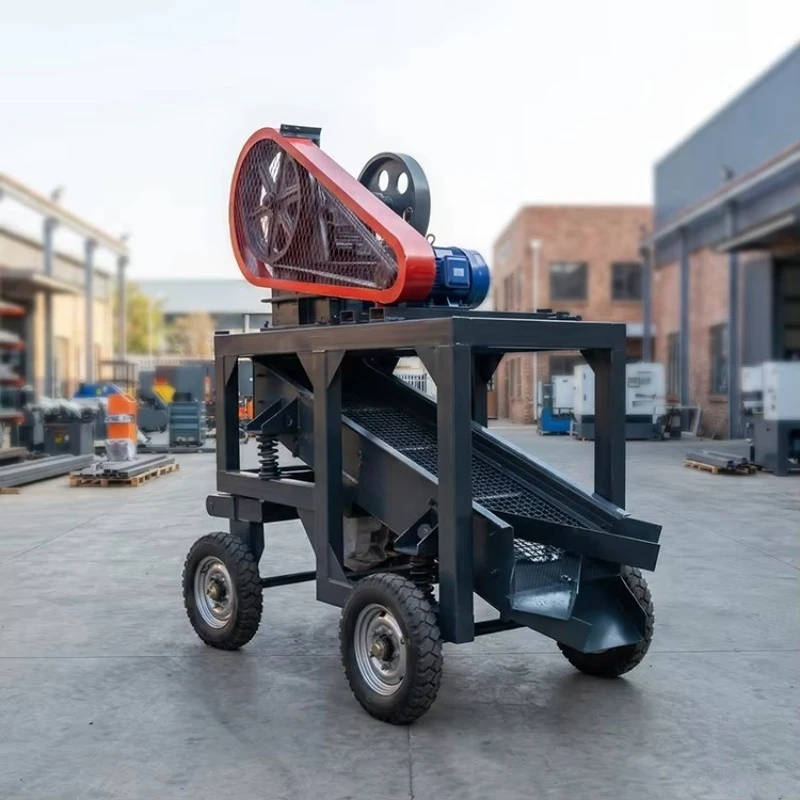 

Hot-selling PE-200 * 300 quartz stone aggregate jaw crusher 5-10tph diesel engine drive control motor low noise vibrating screen