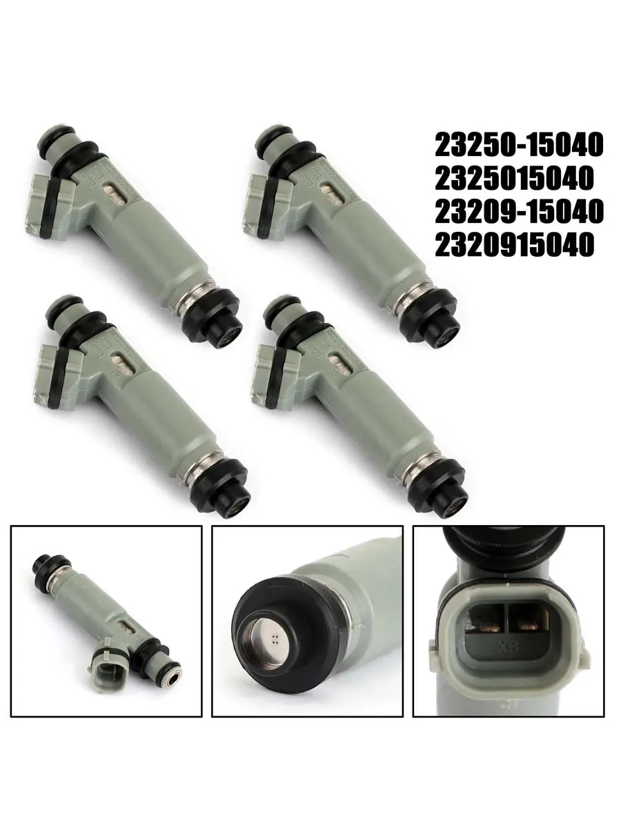 

4pcs fuel injectors 23250-15040 23209-15040 For Toyota Corolla AE11 4AFE Soluna AL50 2325015040 2320915040 free shipping