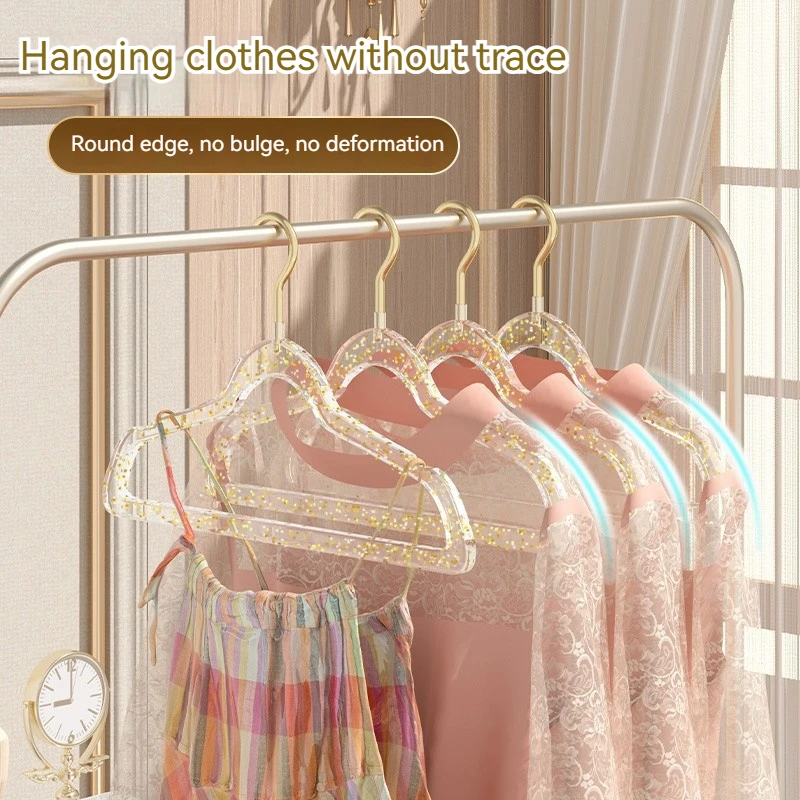 Acrylic Hanger Home Clothes Non-slip Trouser Rack Drying Coat Suit Space Saving Hanger Rack Wardrobe Storage Organization