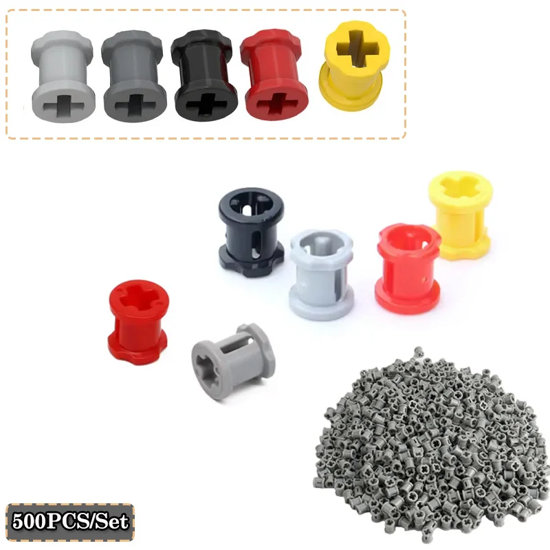 

500pcs/Set Alex Bush 3713 6590 Technology Building Blocks Parts Cross Shaft Bush Assembled MOC Brick Modified Toys Accessories