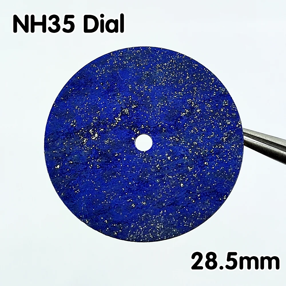 Natural rough stone dial lapis lazuli rough stone sliced dial 28.5mm dial suitable for NH35 NH36 movement watch dial