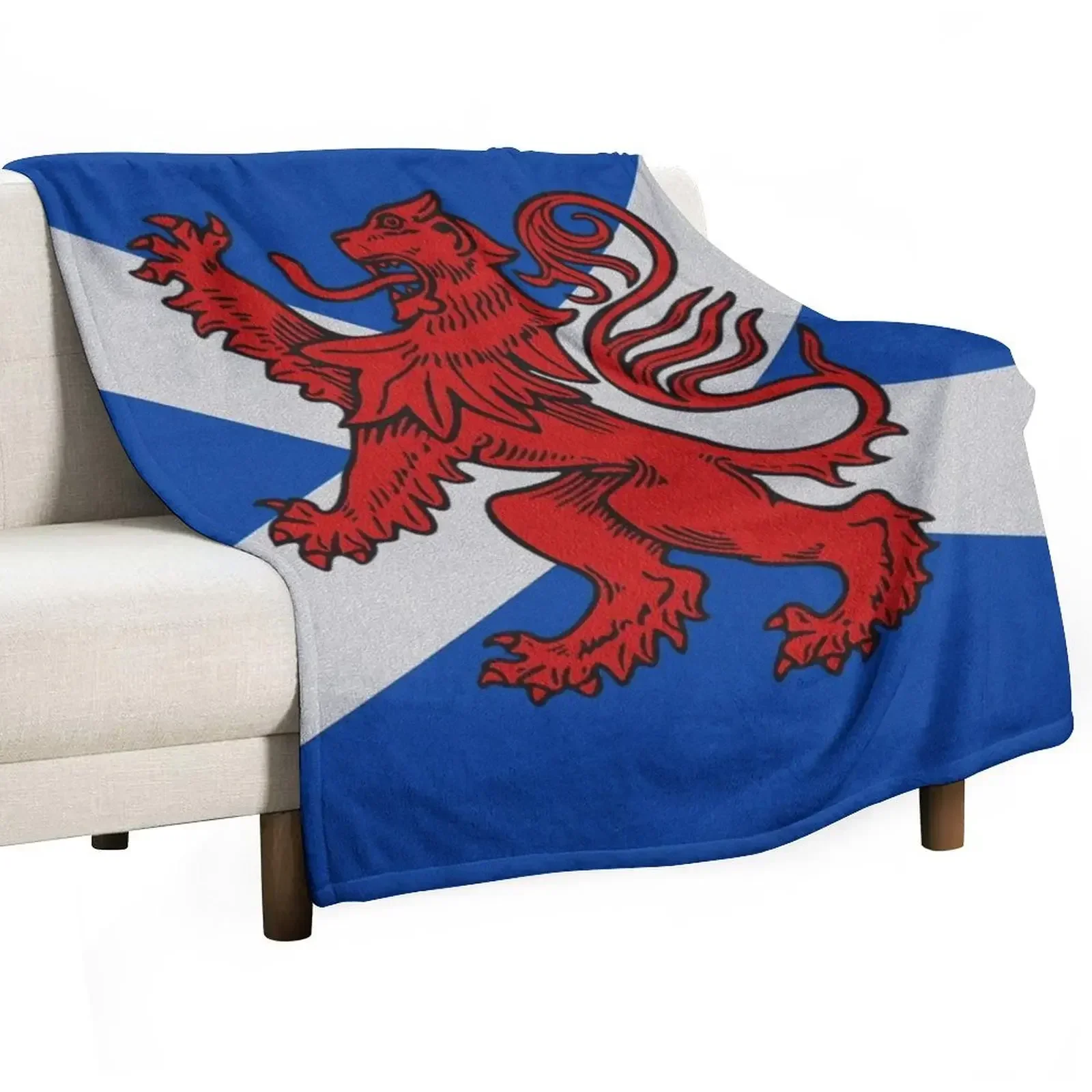 

THE SCOTTISH LION Throw Blanket Travel Winter beds Soft Beds Blankets