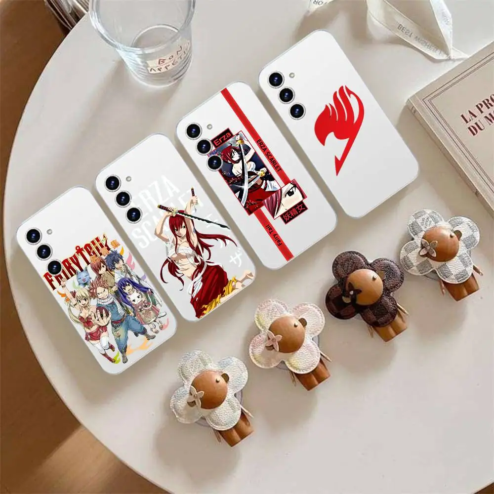 Anime F-Fairy Tail Handyhülle für Samsung Galaxy S21 S22 S23 S24 S25ULTRA FE Ultra Plus5G A52S Transparente Abdeckung