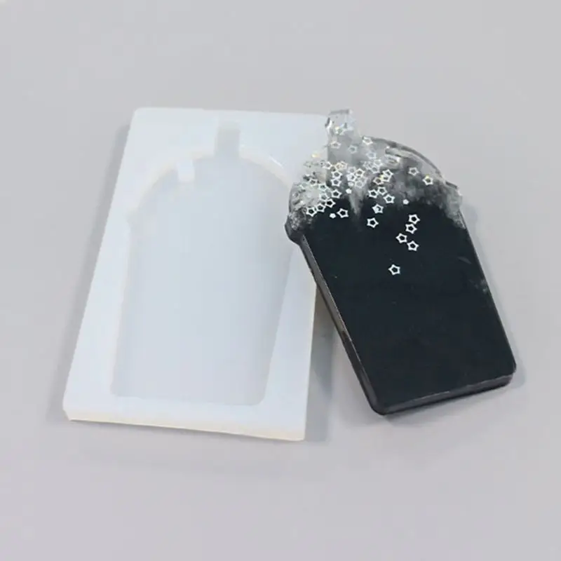 DIY Crystal Epoxy Resin Mold Silicone Aroma Gypsum Tag Mould Handmade Craft Tool