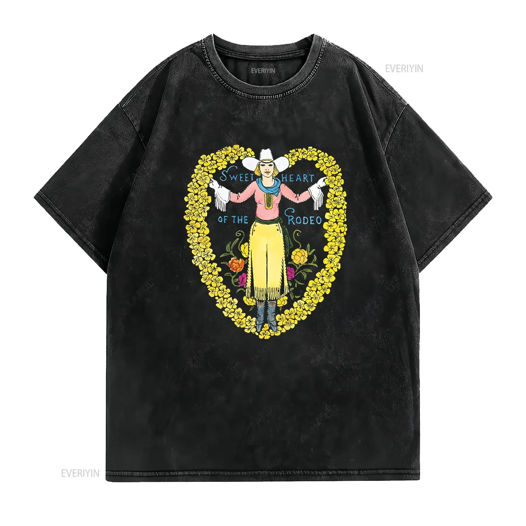 Sweetheart of the Rodeo Byrds T Shirt vintage Washed Soft Casual Stylish Stretched Unisex streetwear Versatile designer clothes