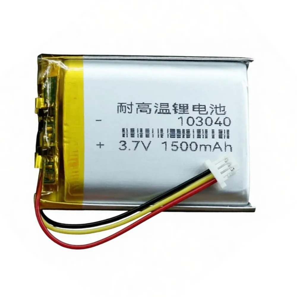 2PCS/Lot JST1.0mm 3Pin 3.7V Lithium Polymer Rechargeable Battery For 303040 403040 503040 603040 703040 803040 903040 123040