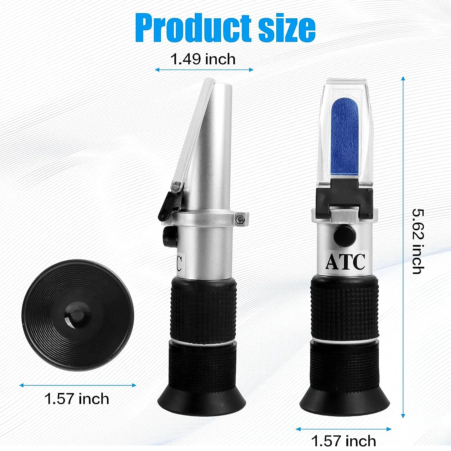 Honey Refractometer for Honey Moisture, Brix and Baume, 3-in-1 Uses, 58-90% Brix Scale Range Honey Moisture Tester, with ATC