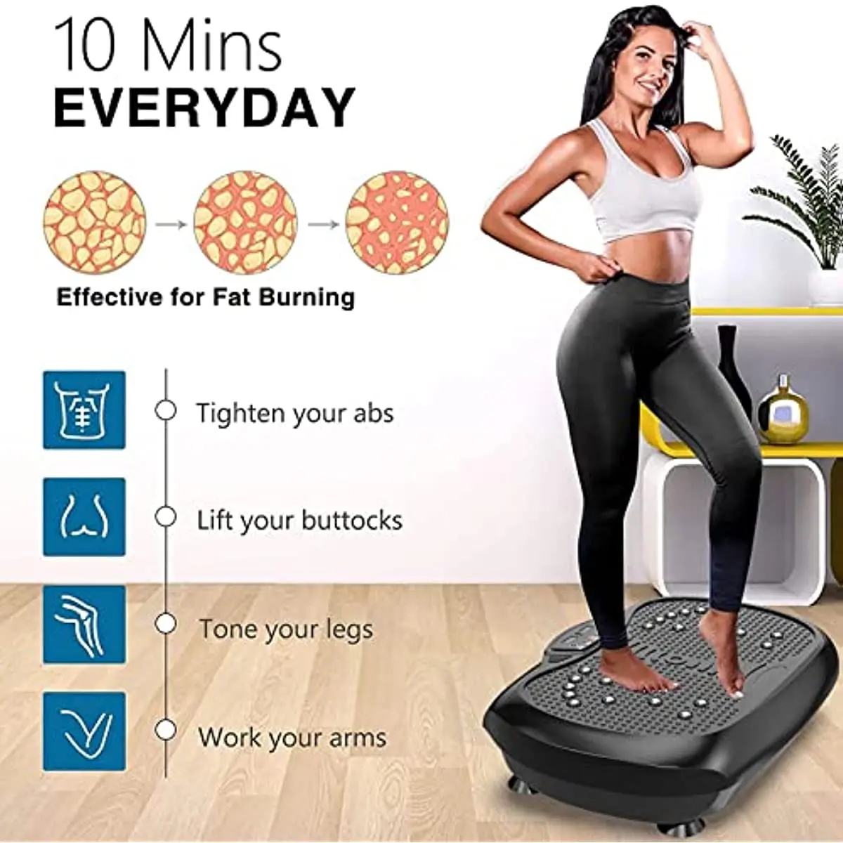 Vibration Platform Workout Machine  for Weight Loss Home Fitness