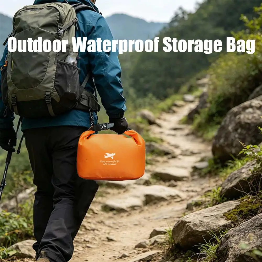 Roll-Top Wasserdichte Tasche Outdoor Dry Bag Große Kapazität Aufbewahrungstasche Leichter Reißfester Trockensack Tragbarer Organizer – Detail 6