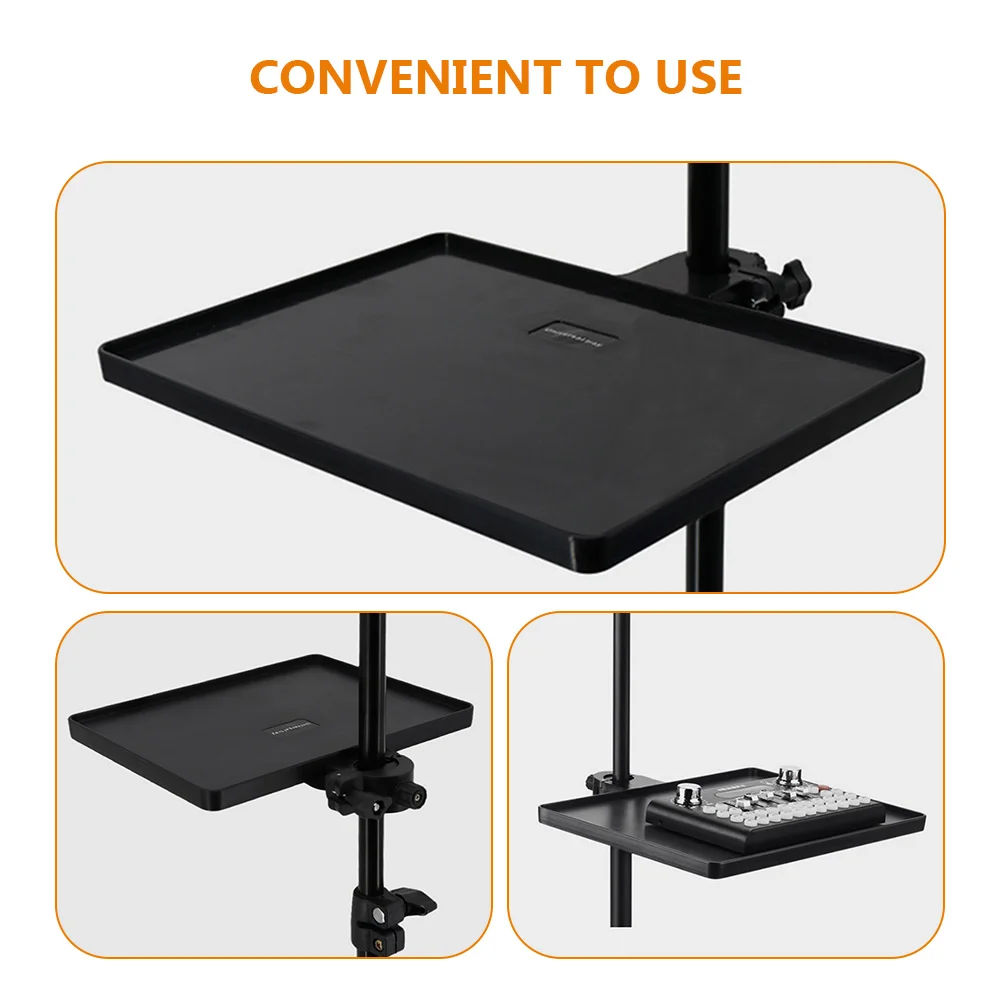 Kunststoff Langlebig Broadcast Regal Mic Stand Tablett Soundkarte Halter Clamp Rack Telefon Kamera Mikrofon Rack Stehen Live Stream