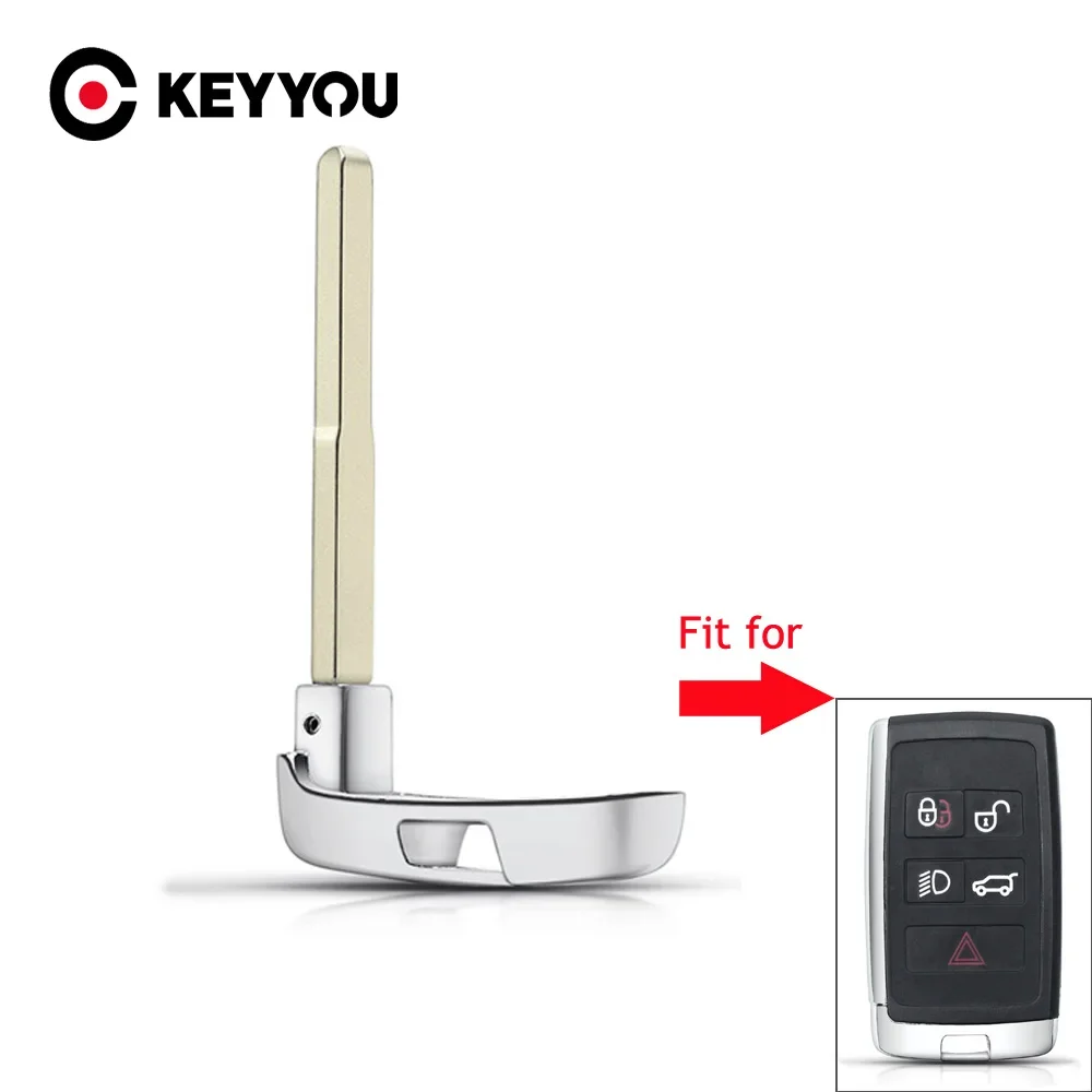 

KEYYOU 1pcs Emergency Remote Key Blade For Land Rover Evoque 4 Evoque Range Rover For XE XFL For Jaguar