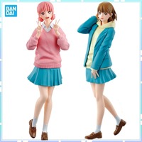 Bandai Original Banpresto Blue Box Ao no Hako Kano Chinatsu Chouno Hina Seifuku PVC Action Figure Model Collectible Toy Gifts