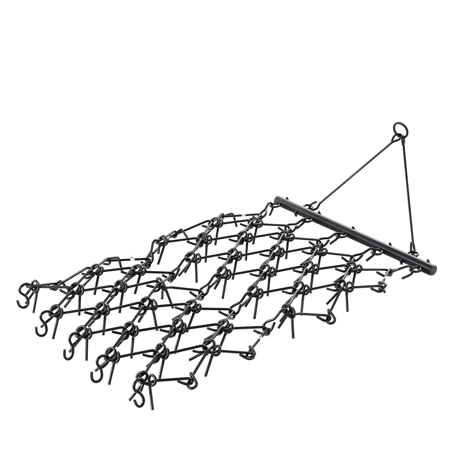 SucceBuy Drag Harrow Durable Chain Harrow with 69 Sharp Teeth for ATV UTV Tractor for Soil Preparation Seeding Smoothing