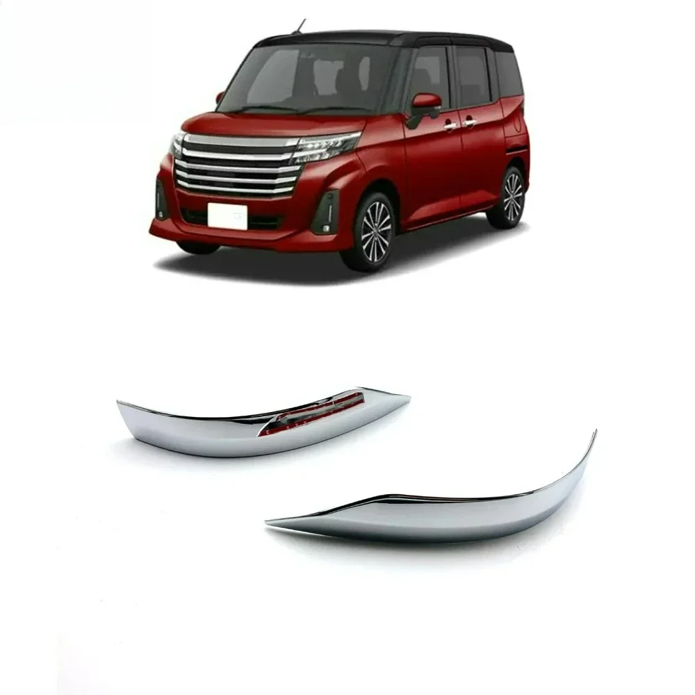 

For Toyota TANK/ROOMY/THOR/JUSTY 2019 + ABS Chrome Car Rearview Mirror Anti-rub Strip Protector Anti-collision Sticker Styling