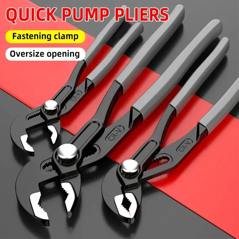 7/10/12inch Eagle Beak Wrench Water Pipe Pliers Multi-function Adjustable Spanner Press Clamp Large Opening Plumbing Household