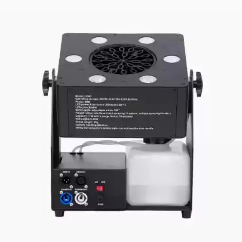 DMX512 Remote Control LED Bubble Machine 6x4W RGBW Stage Party Effect Light