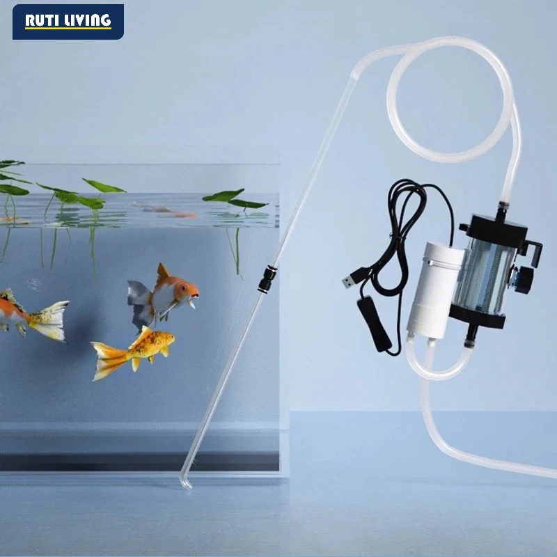 3/4/5/6W Wall Mounted Aquarium Filter Waterfall Filter for Small Fish Tank Filtering Equipment with Filter Media and Circulating