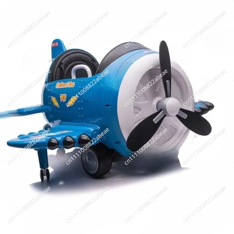 Children's electric car seat ride car toy plane music play remote control children's plane model electric car