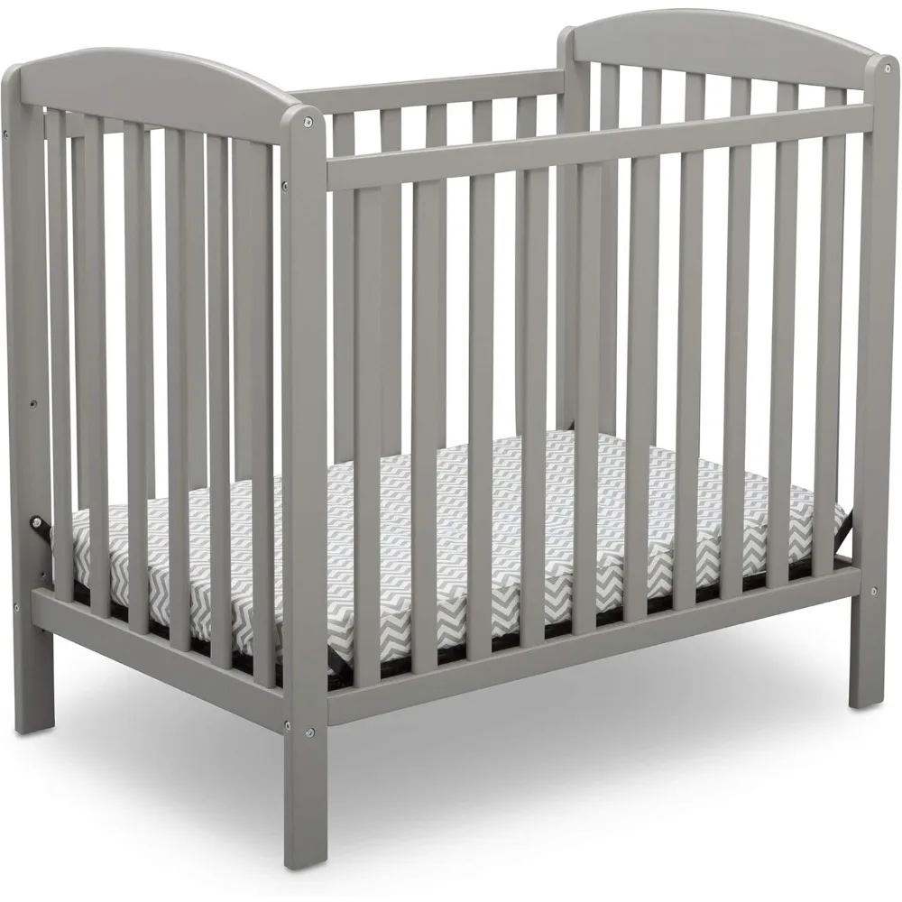

Emery Mini Convertible Baby Crib With 2.75-Inch Mattress, Grey