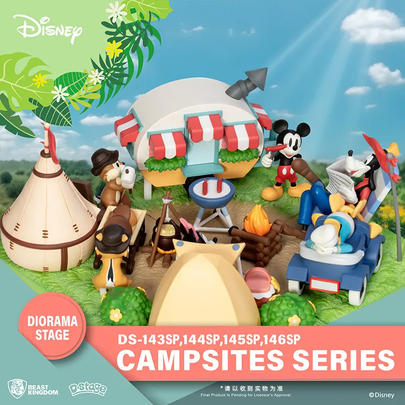 

Коллекционная фигурка-диорама Beast Kingdom Disney: Микки Маус, Дональд Дак, Чип и Дейл в кемпинговой сцене, подарок