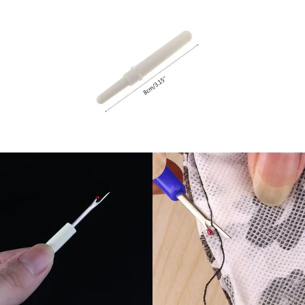 L9BE 2Pieces Seam Cutter Sewing Thread Unpicker Ergonomic Seam Remover for Sewing Project Stitching Thread Removing Tool