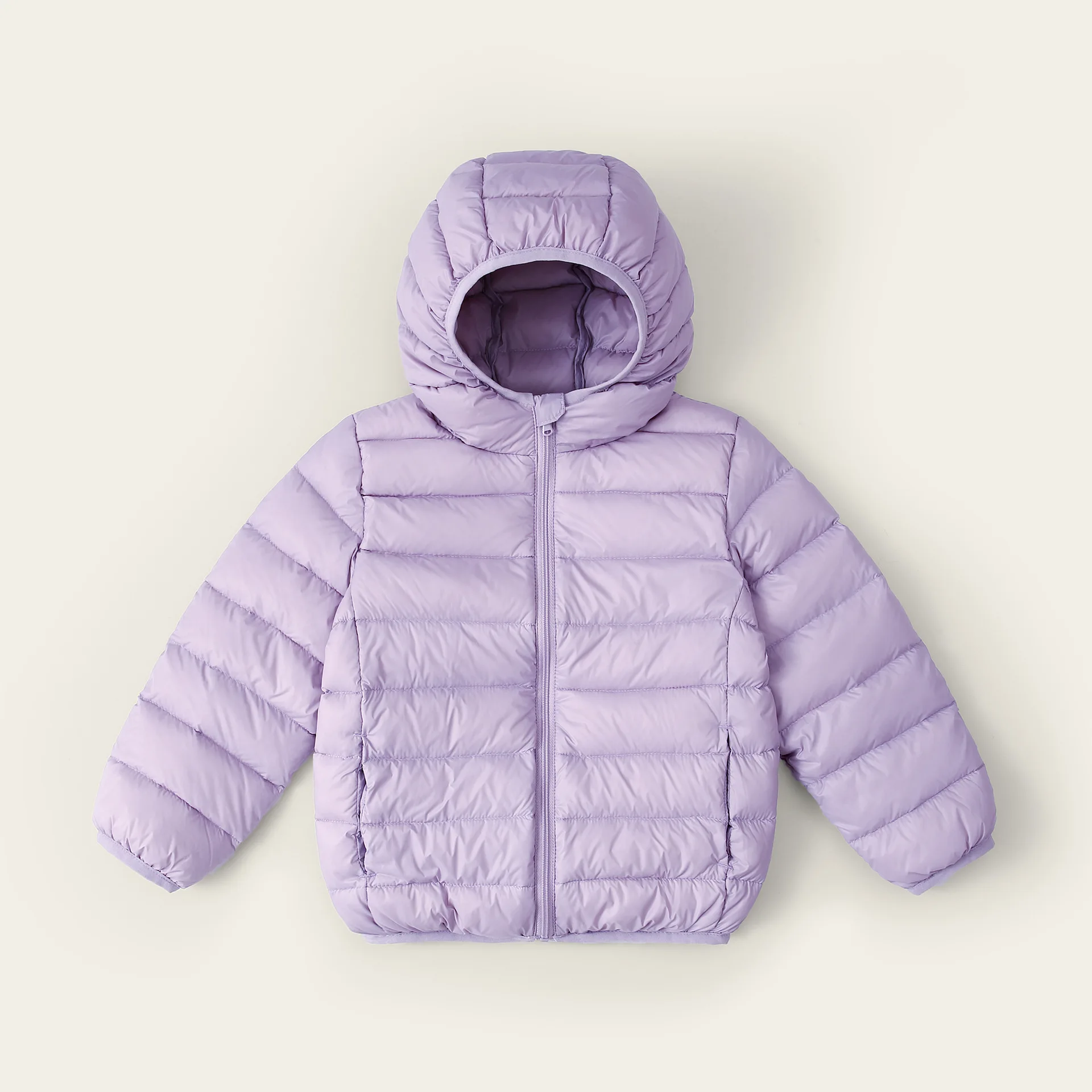 Winterkleidung für Jungen und Mädchen, leichte Daunenjacke, mittelgroßer, verdickter warmer Kindermantel mit Kapuze – Detail 33