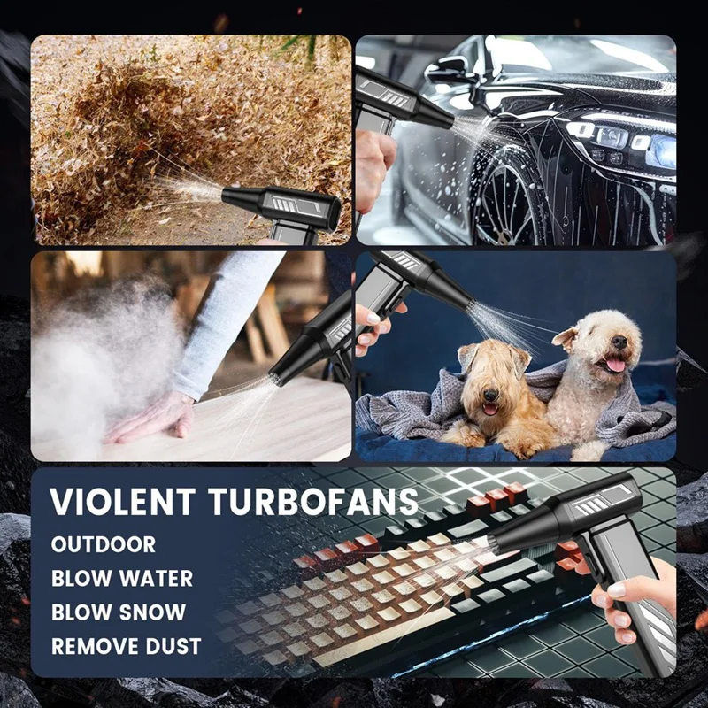 Пылесос со сжатым воздухом ABKO, электрическая бесщеточная тряпка Turbo-Fan-Pc 300000 Портативный струйный турбовентилятор RPM-Air Duster