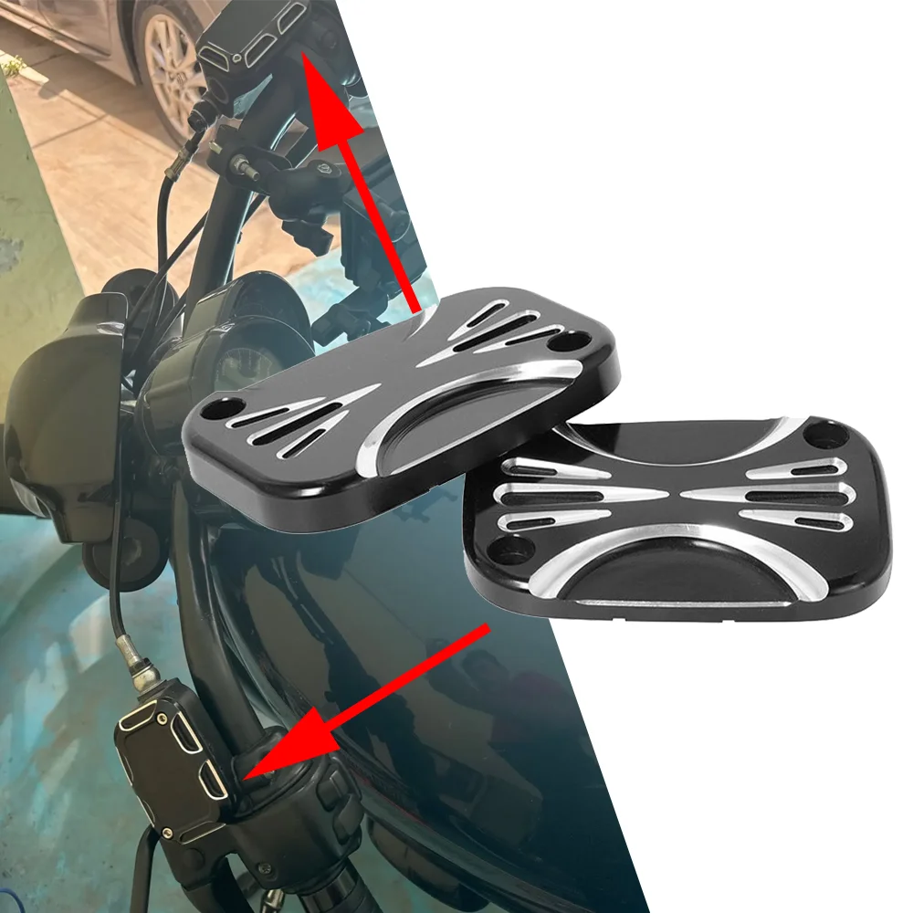 Motorcycle Front Brake Clutch Master Cylinder Cover For Harley VRSCA V-Rod Road Street Ultra Glide Touring Road King Night Rod