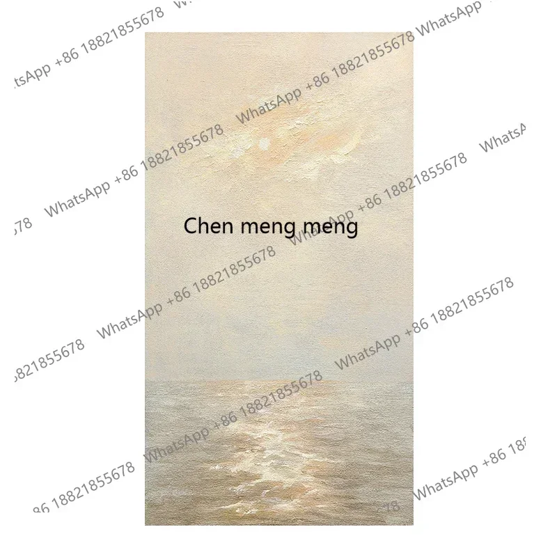 zA68. Pure hand-painted oil painting cream wind decoration porch hanging painting corridor aisle abstract painting