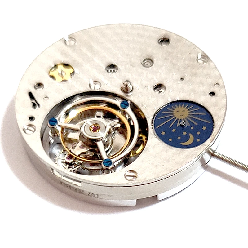 Coaxial fly tourbillon movement Hand wound spring Men\'s Watch DIY Direct shipment from the source factory 28800Hz day and night