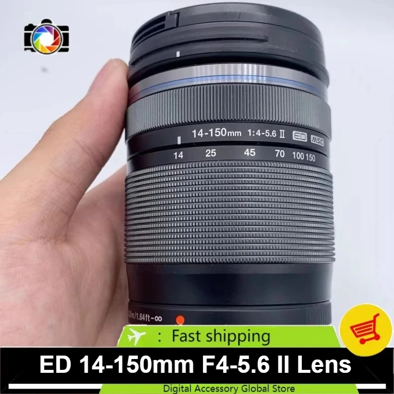 

95% новый оригинальный объектив M.ZD ED 14-150mm f/4-5.6 II для Olympus, телеобъектив с зумом, крепление M4/3 для камеры.